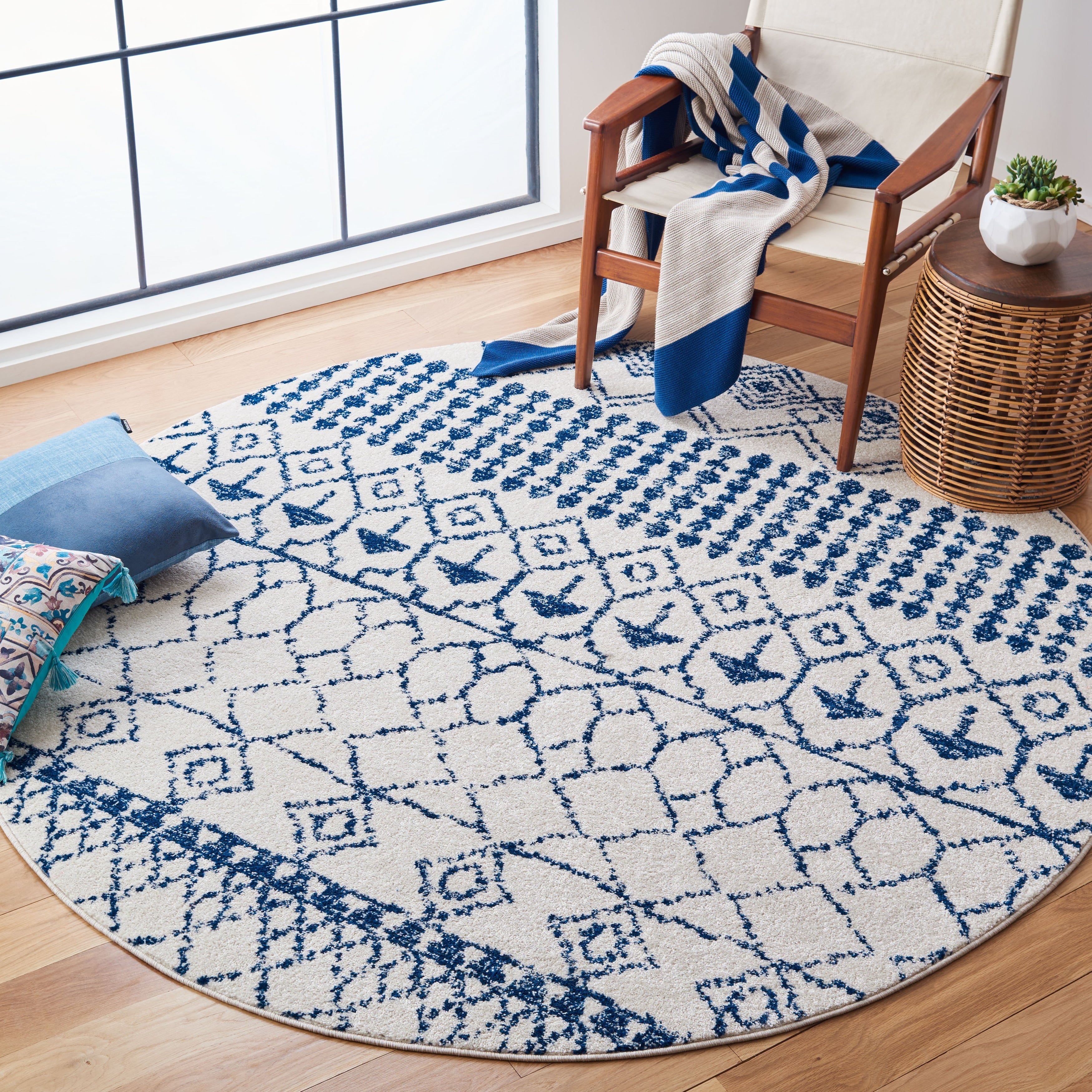 Tapis tribal bohème marocain rustique SAFAVIEH Tulum Ethelyn