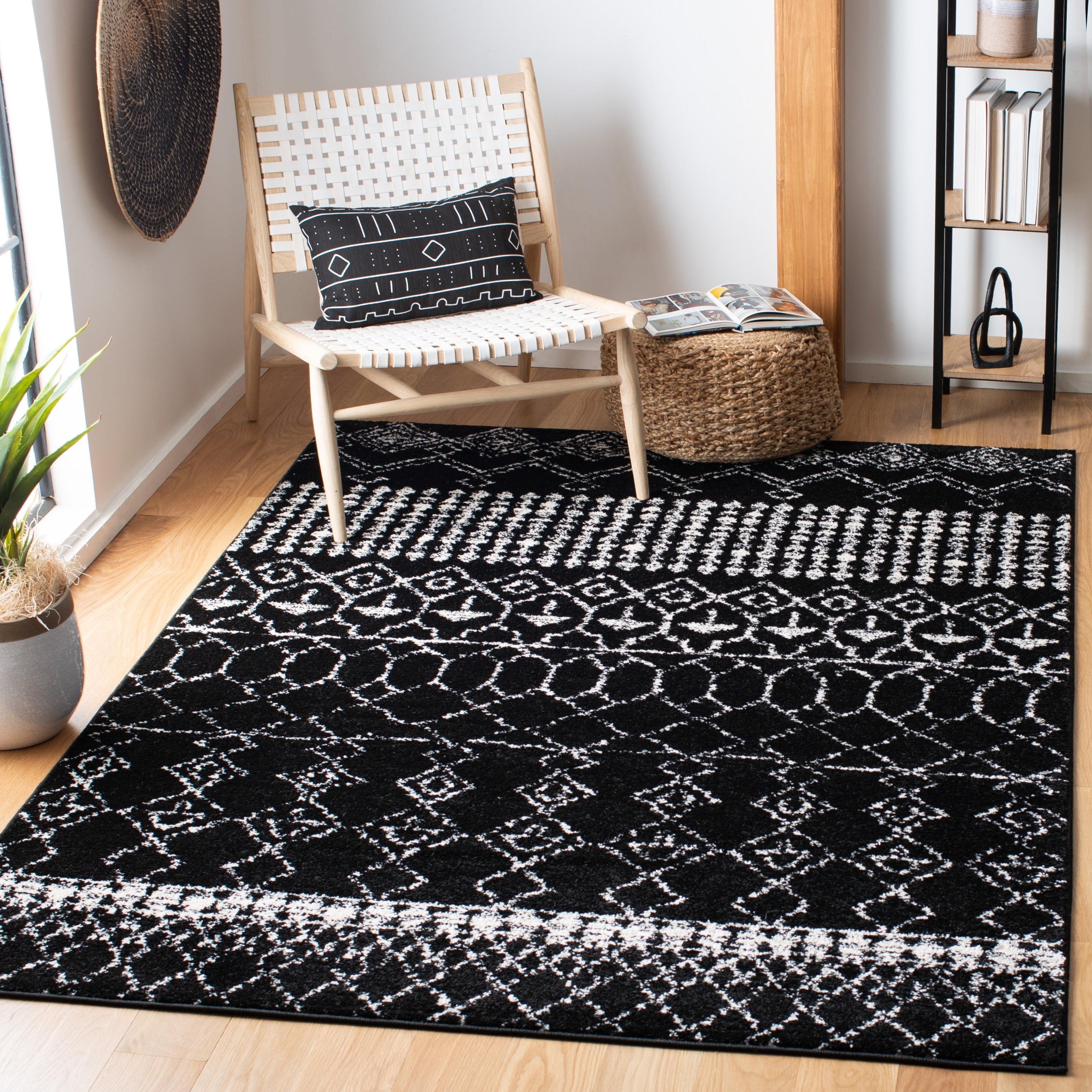 Tapis tribal bohème marocain rustique SAFAVIEH Tulum Ethelyn