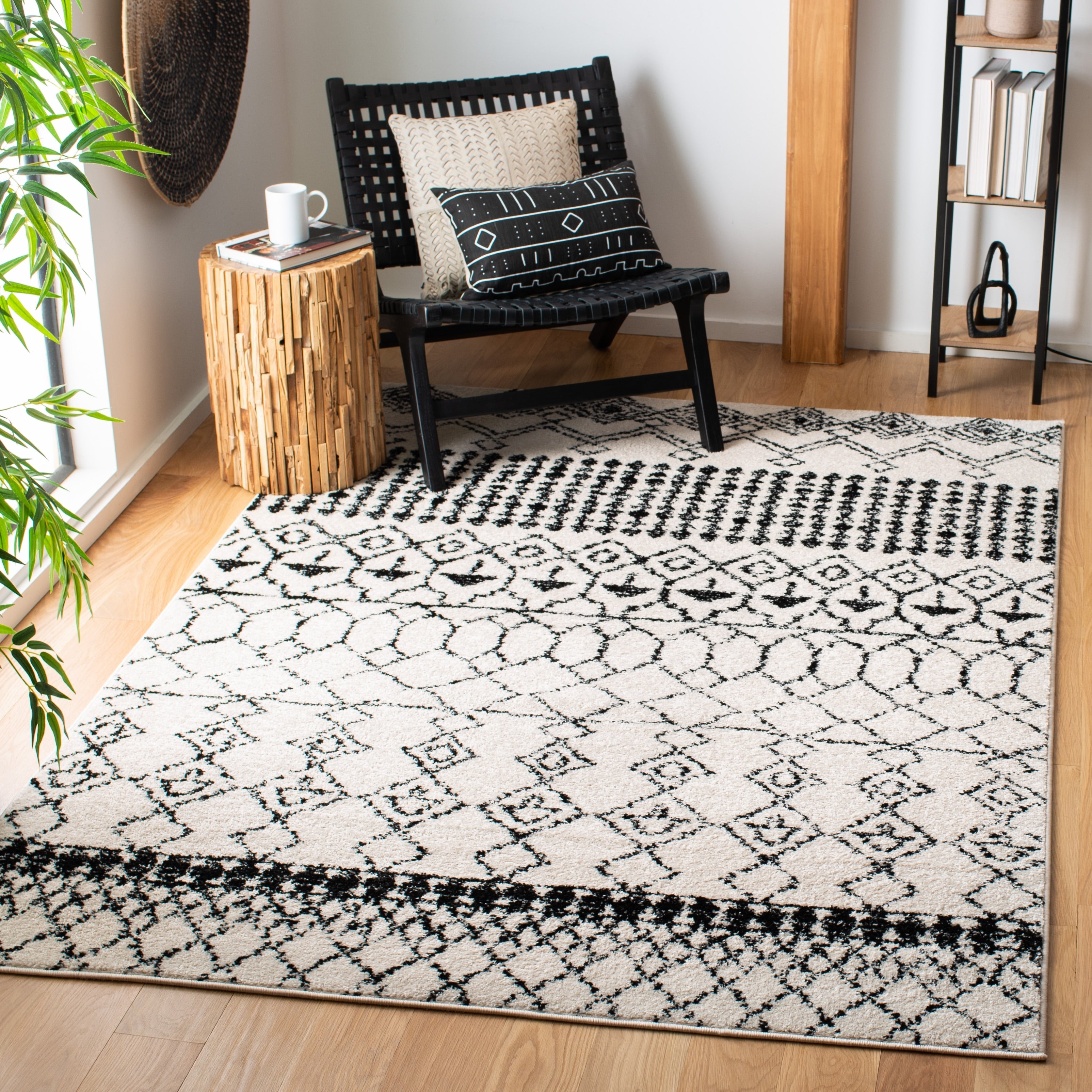 Tapis tribal bohème marocain rustique SAFAVIEH Tulum Ethelyn