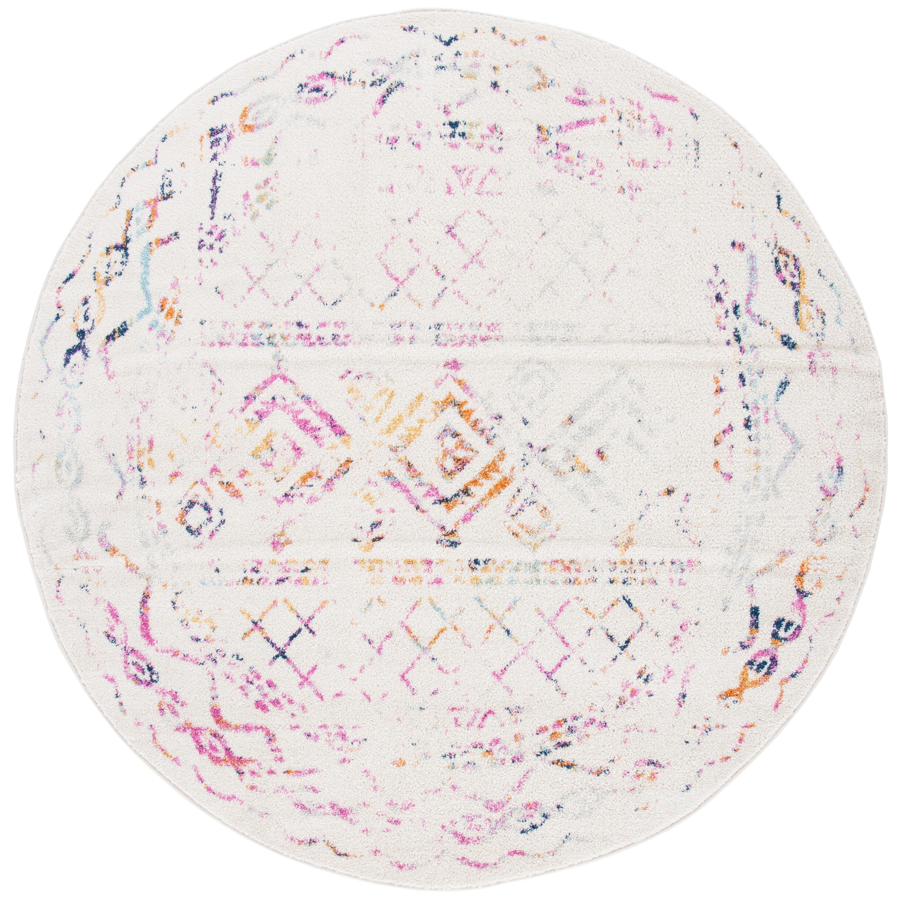 Tapis rustique marocain bohème tribal vieilli SAFAVIEH Tulum Hinnertje