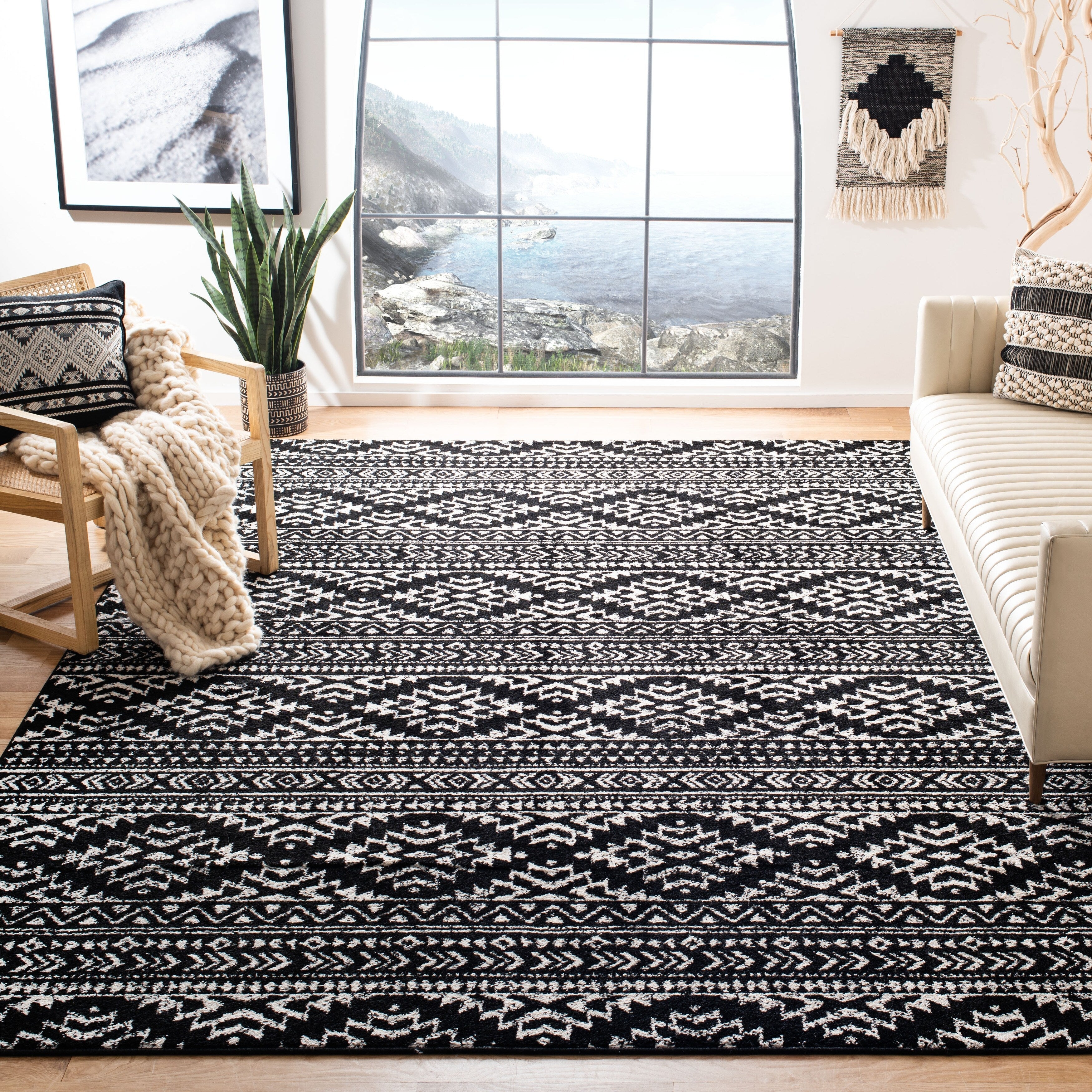 Tapis marocain bohème chic SAFAVIEH Tulum Vetuta