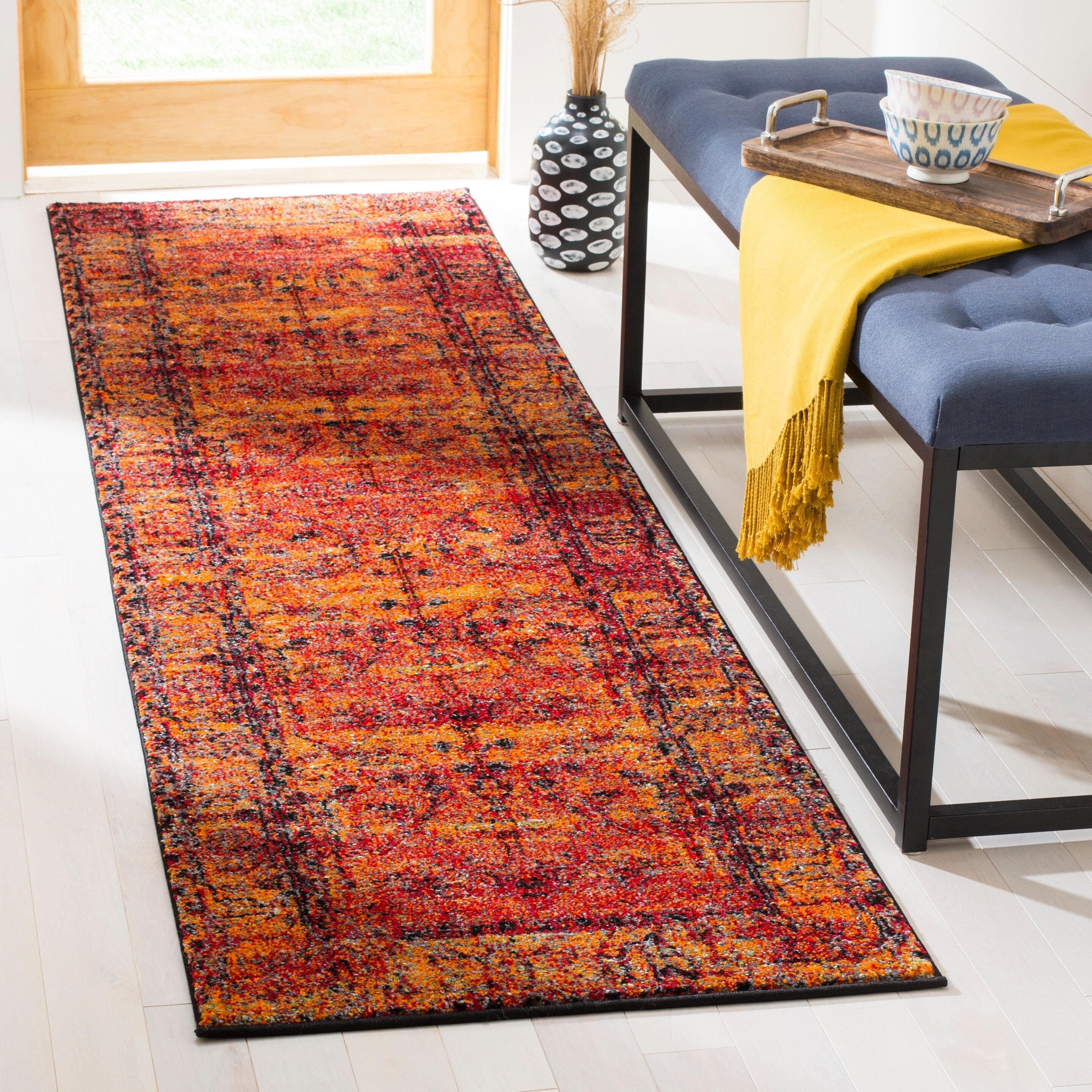 Tapis oriental vintage Hamadan Selma de SAFAVIEH, effet vieilli