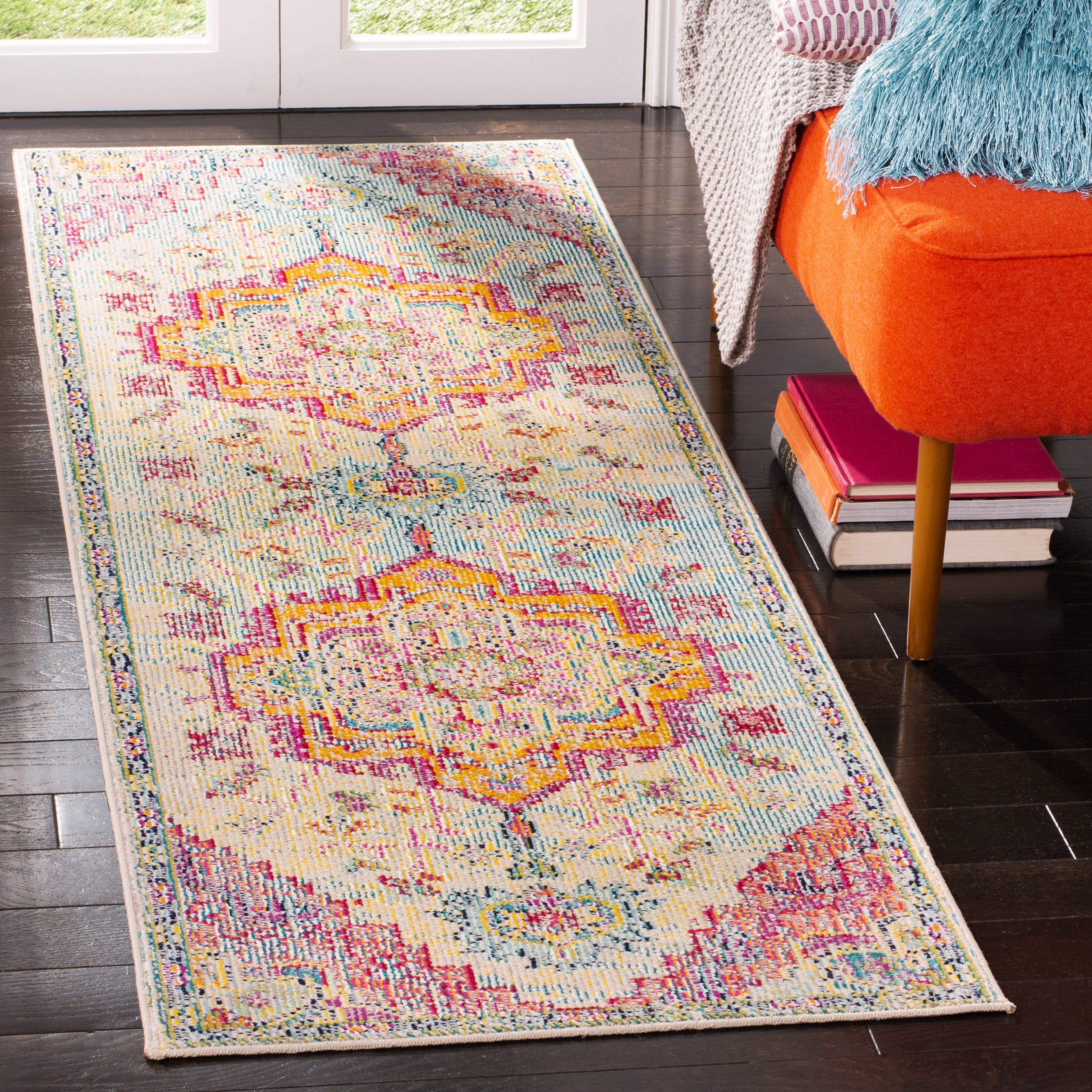 SAFAVIEH, Tapis Médaillon Boho Vintage Crystal Naimat