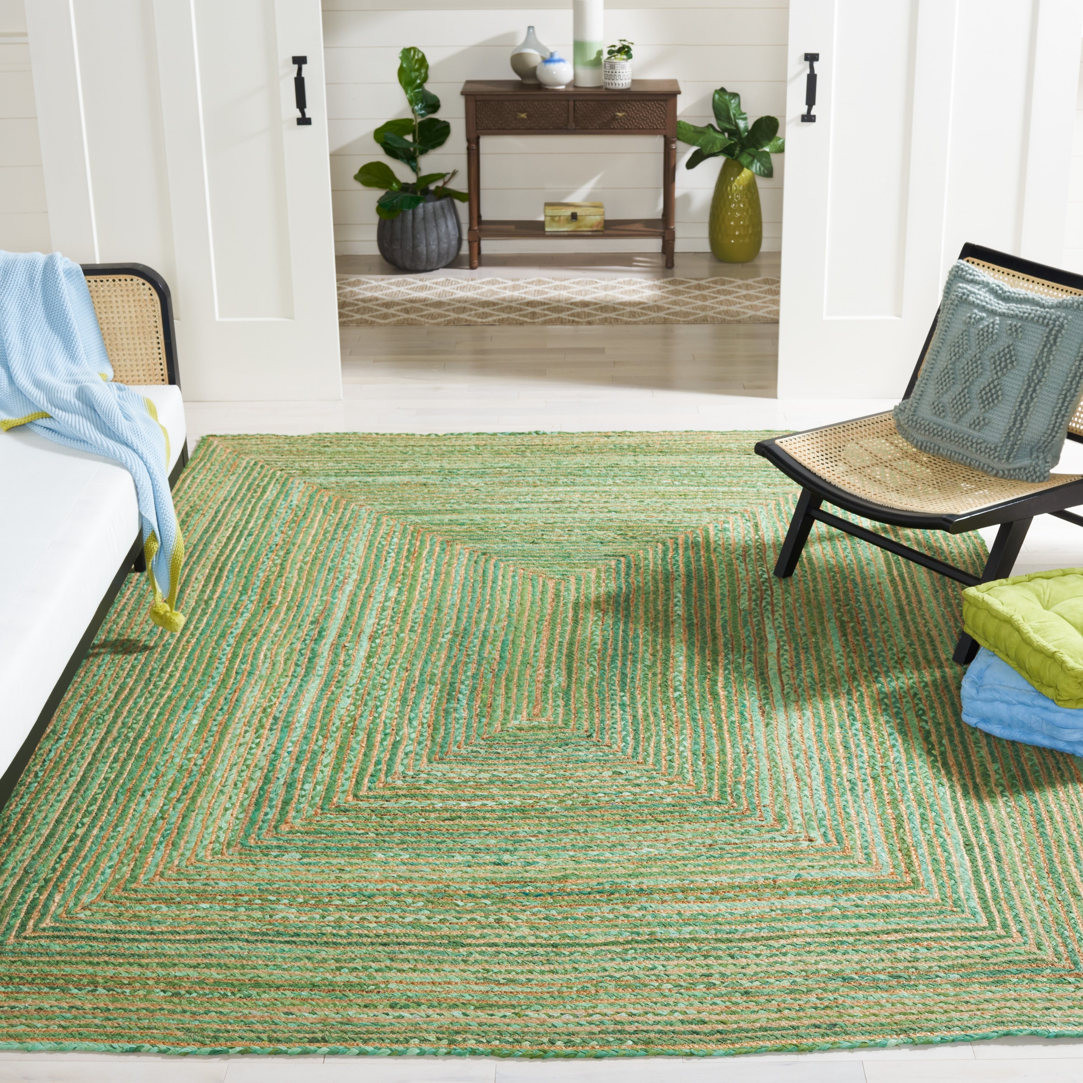 SAFAVIEH, Tapis côtier en jute bohème fait main Cape Cod Rietie