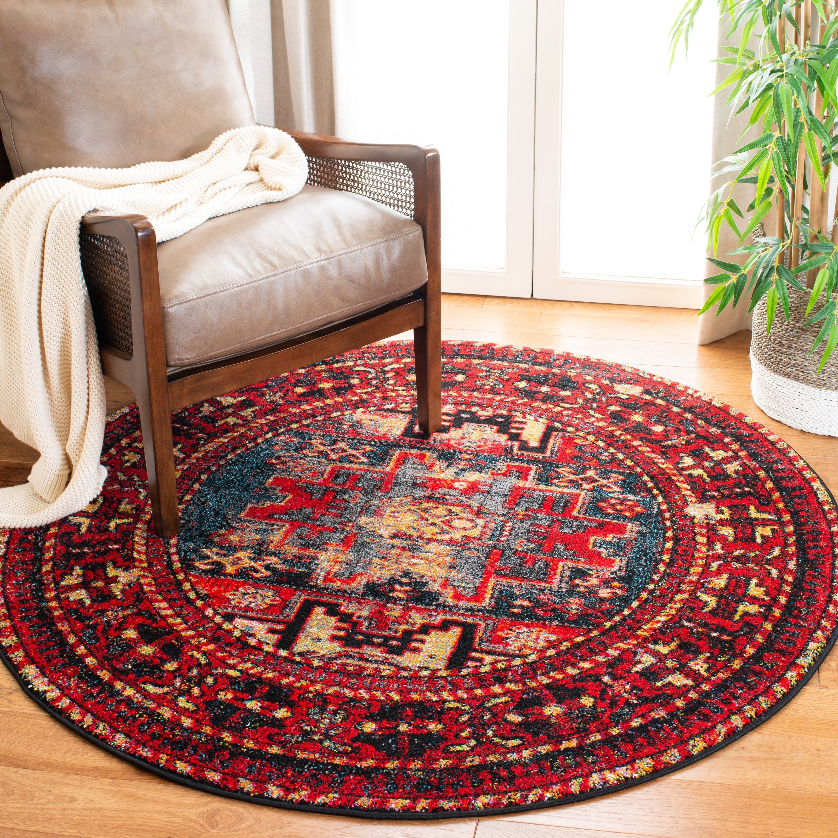 SAFAVIEH, Tapis Oriental Vintage Hamadan Lilla en détresse