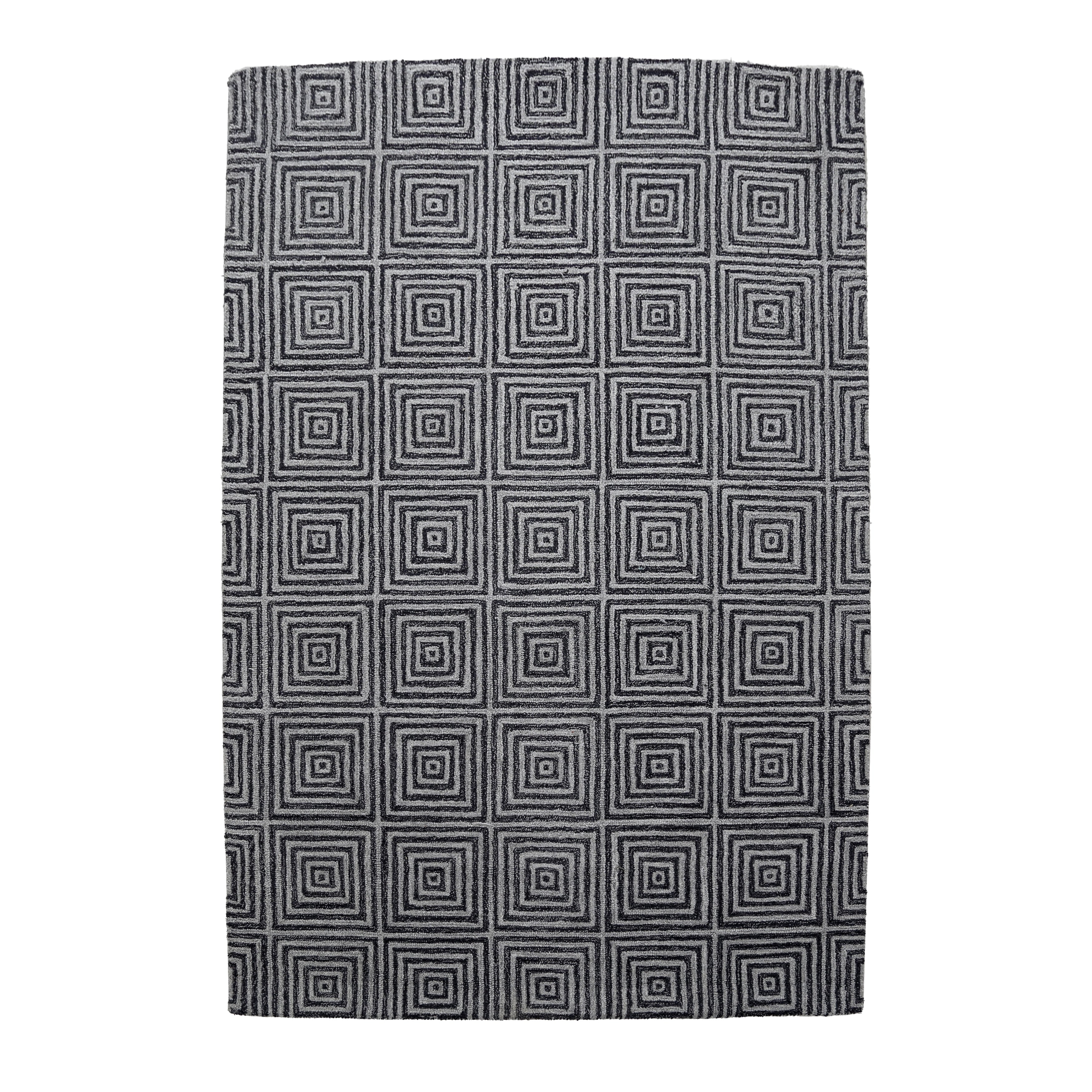 Tapis de luxe en laine abstraite fait main de George Towne Living Sara