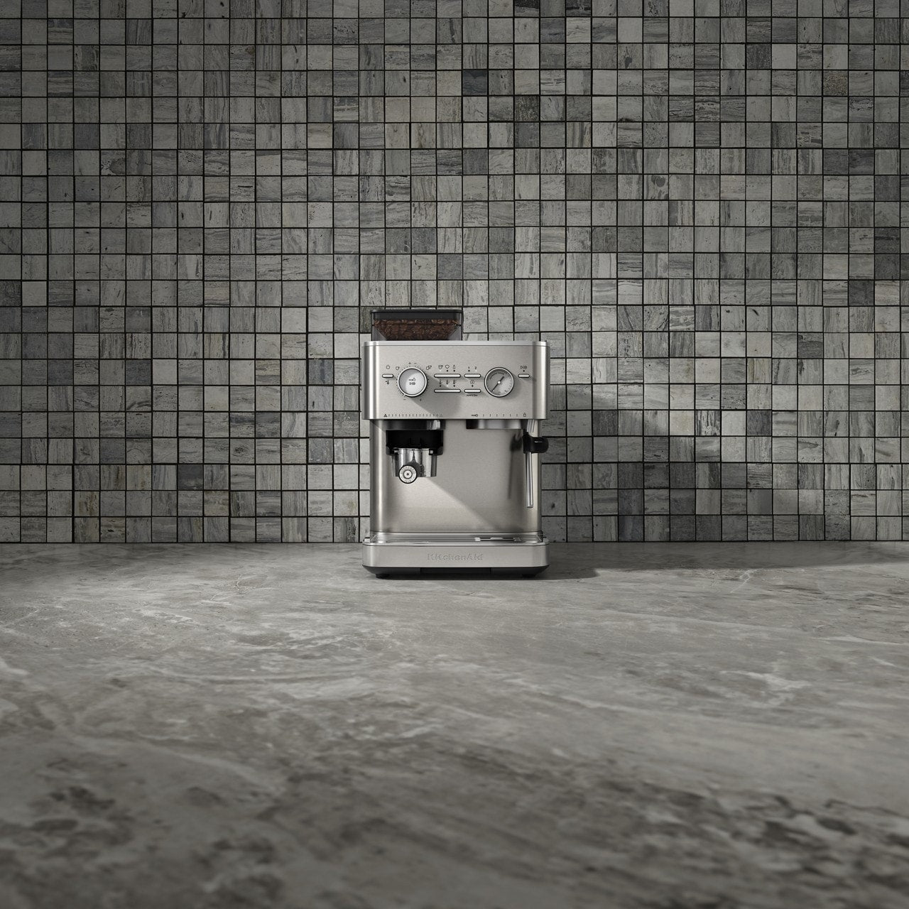 Machine à expresso semi-automatique KitchenAid avec moulin à meules, KES6551