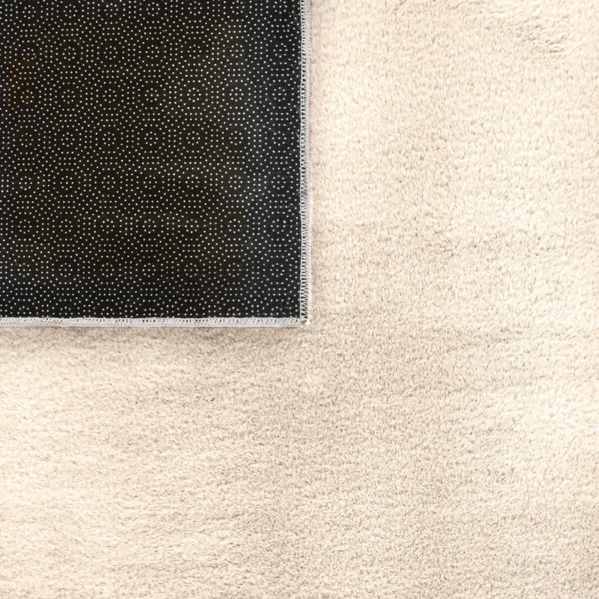 Tapis doux et lavable avec envers antidérapant, couleurs unies