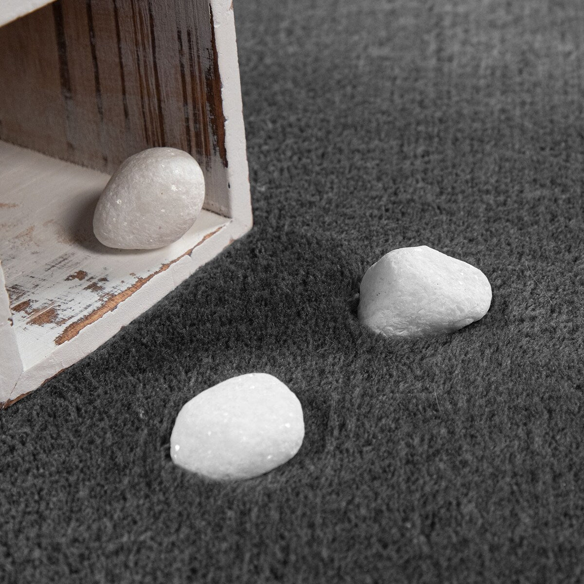 Tapis doux et lavable avec envers antidérapant, couleurs unies