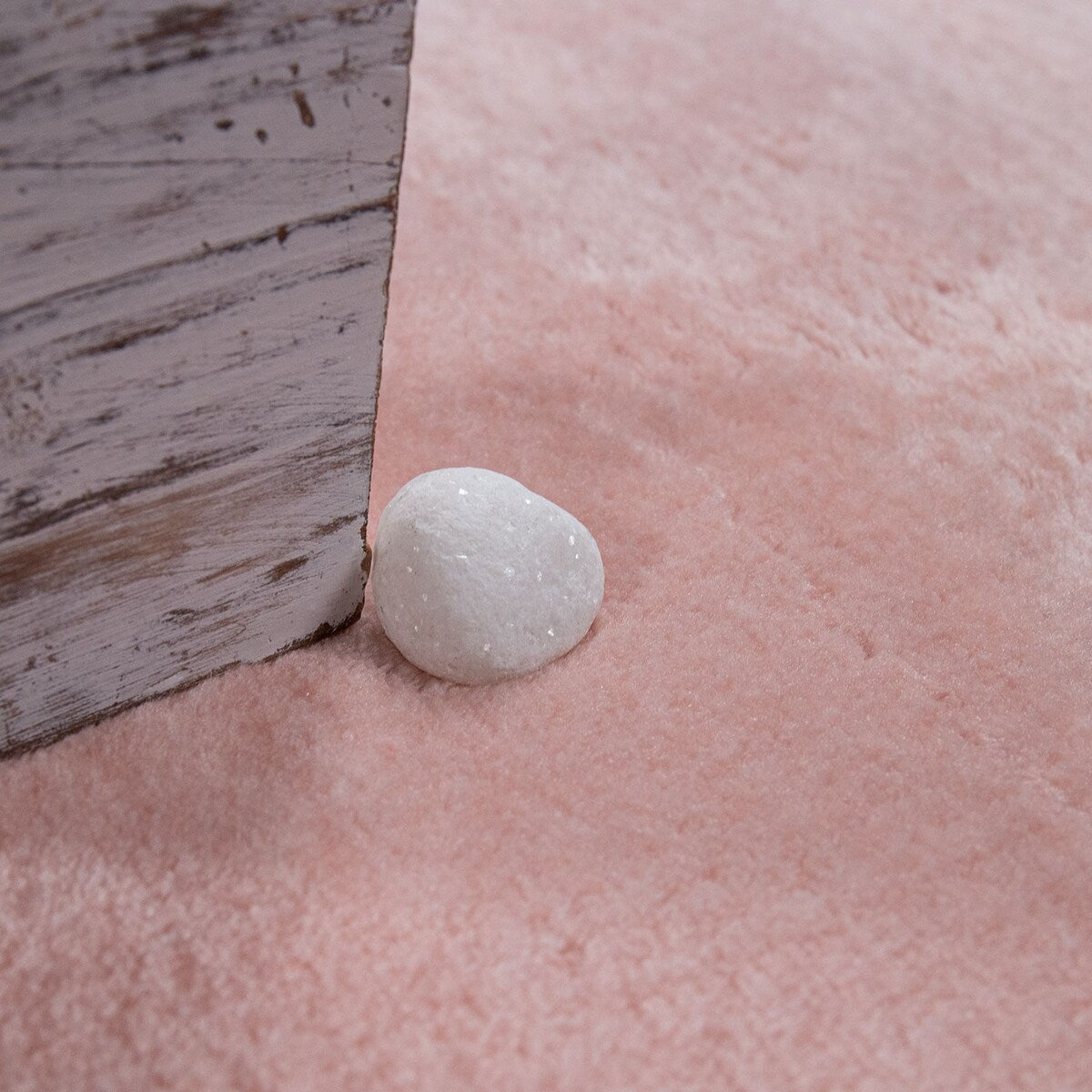 Tapis doux et lavable avec envers antidérapant, couleurs unies