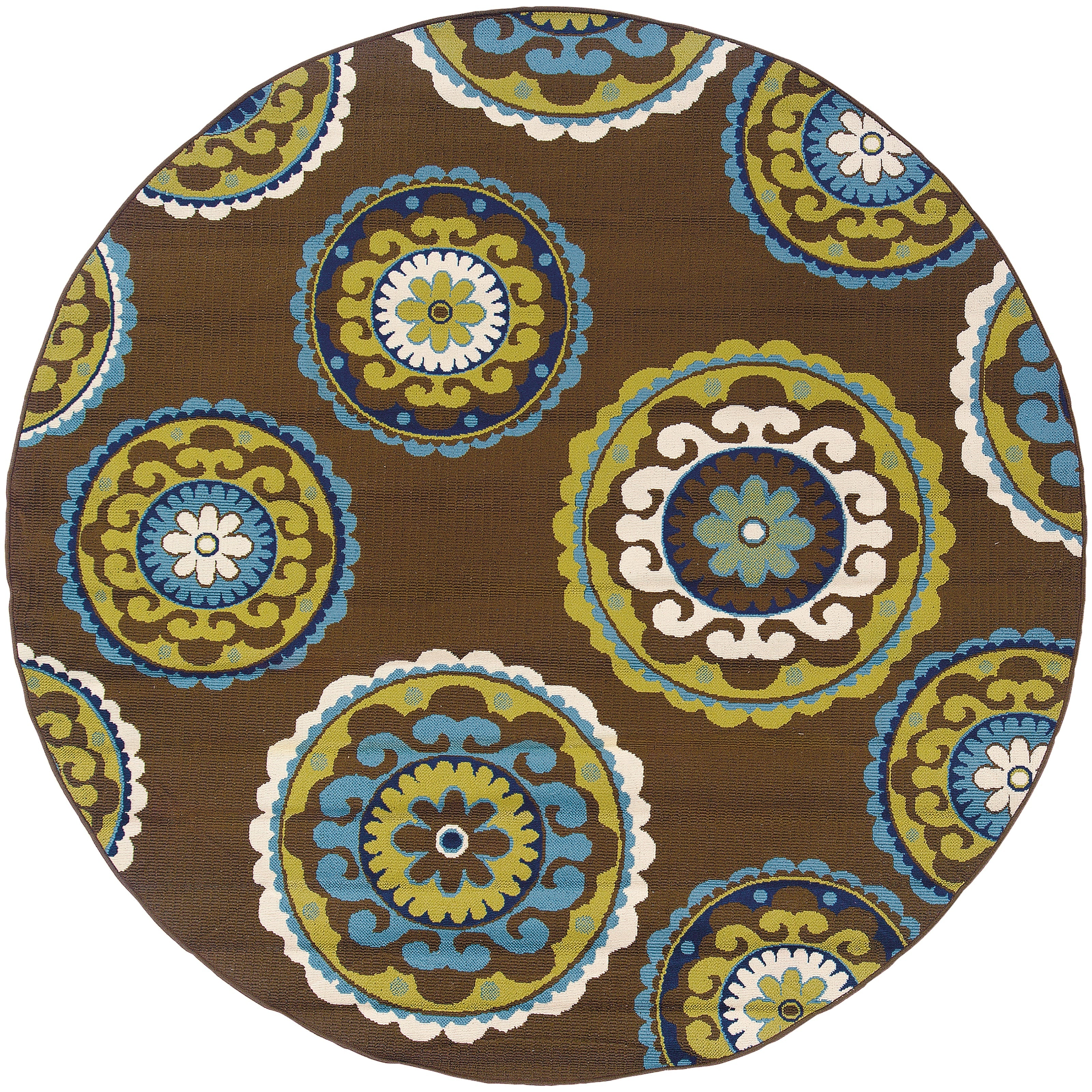 Tapis d'intérieur/extérieur à médaillons floraux Vista Home Catalina--