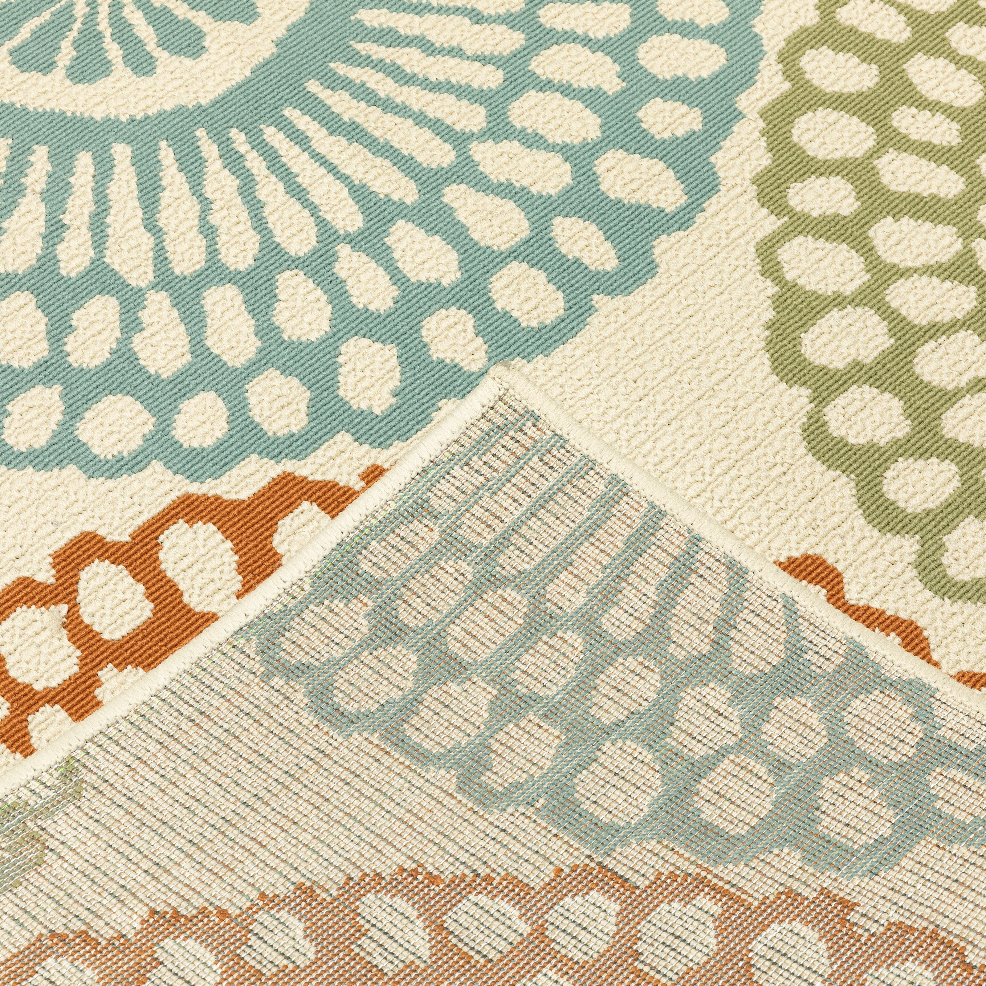 Tapis d'intérieur et d'extérieur multicolore Vista Home Malta Medallions