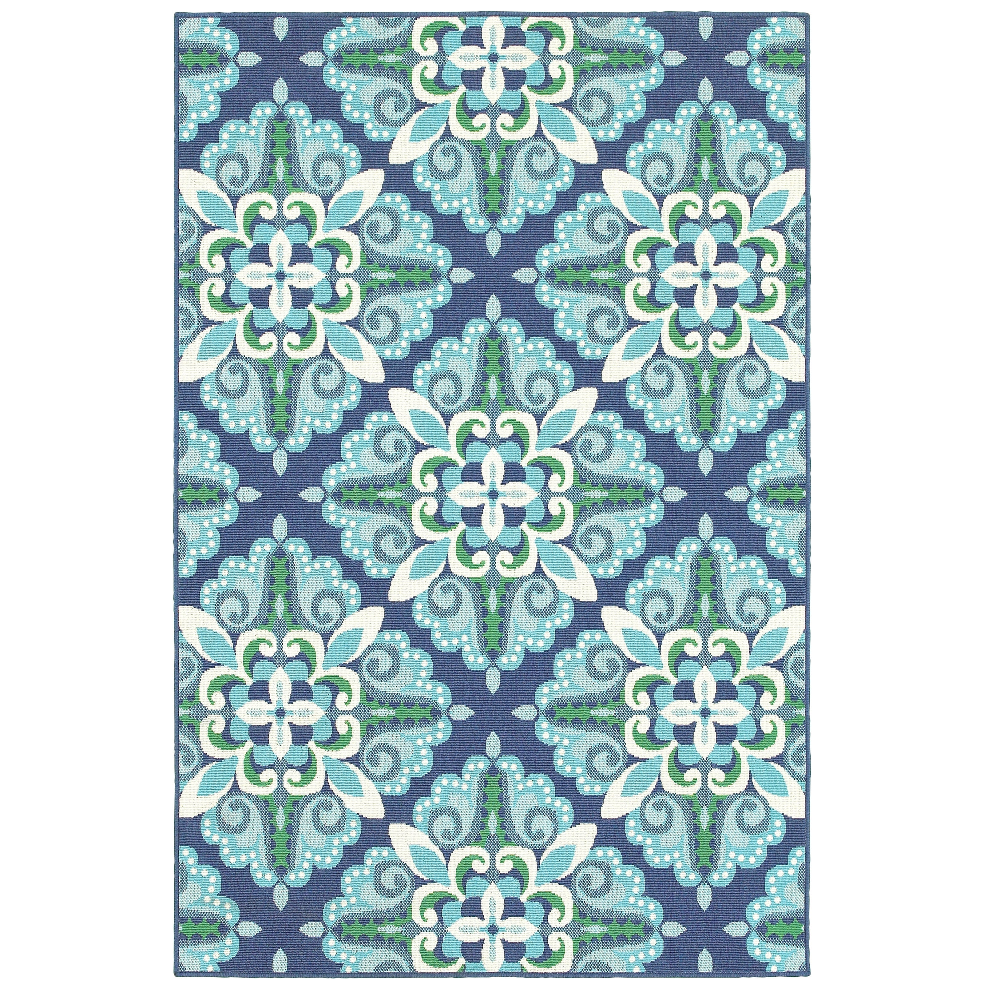 Tapis d'intérieur et d'extérieur Style Haven Martinque Medallion-