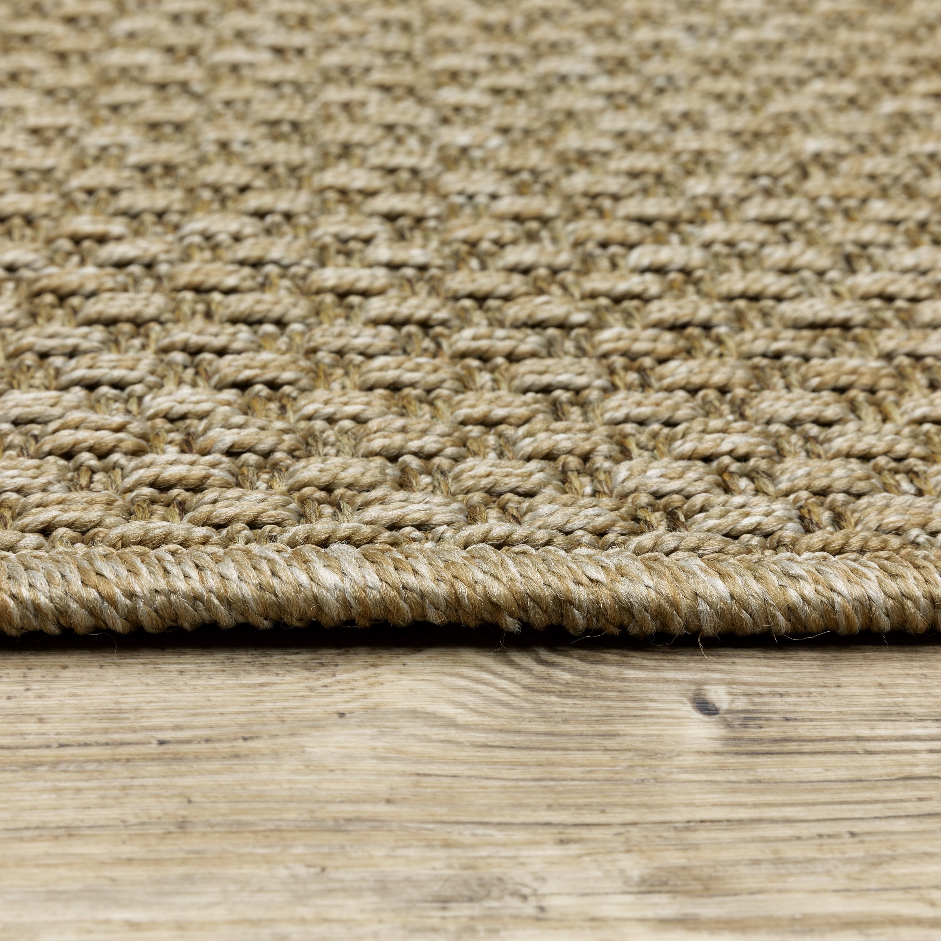 Tapis d'intérieur et d'extérieur tissé ton sur ton Veranda de Style Haven