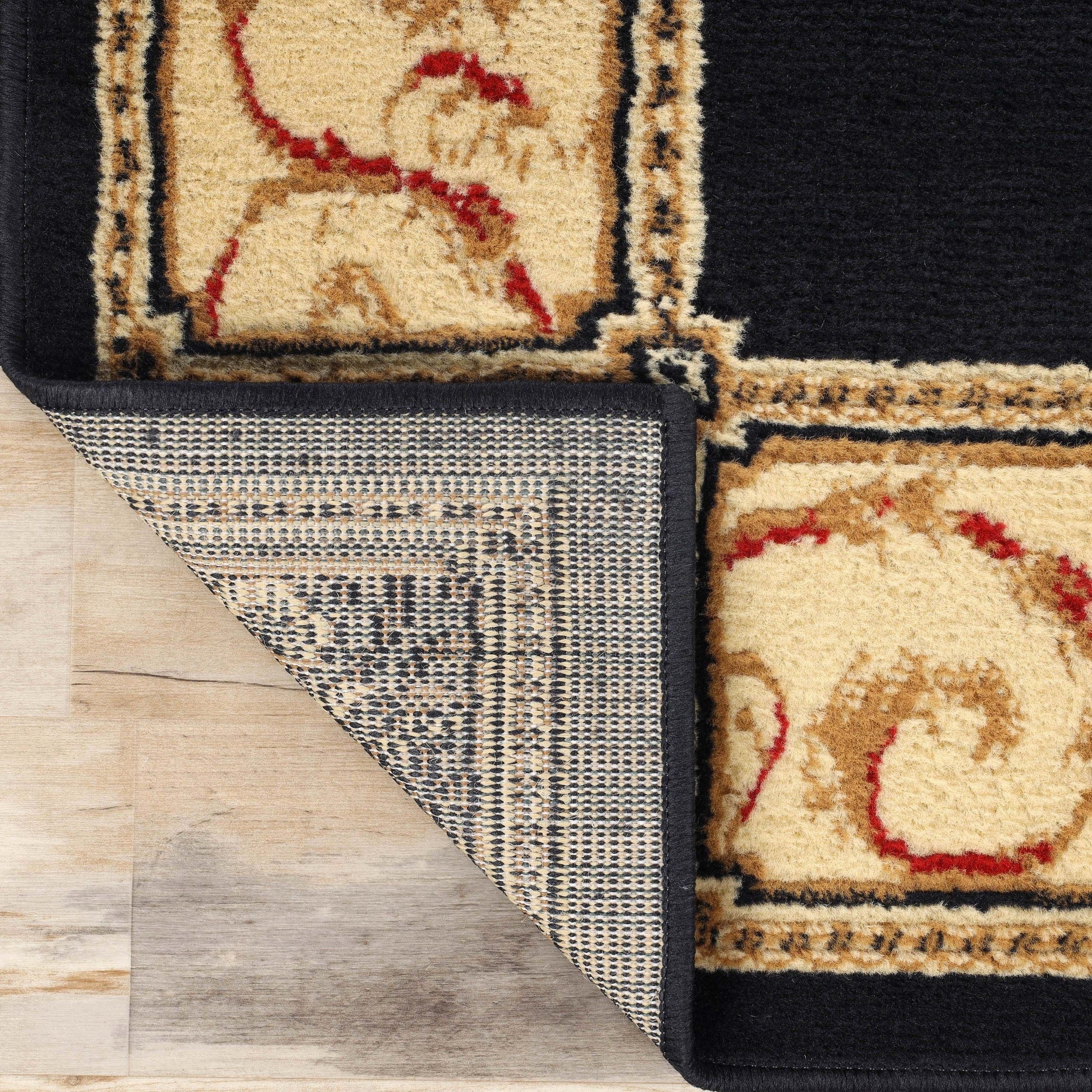 Grand tapis d'intérieur traditionnel de qualité supérieure