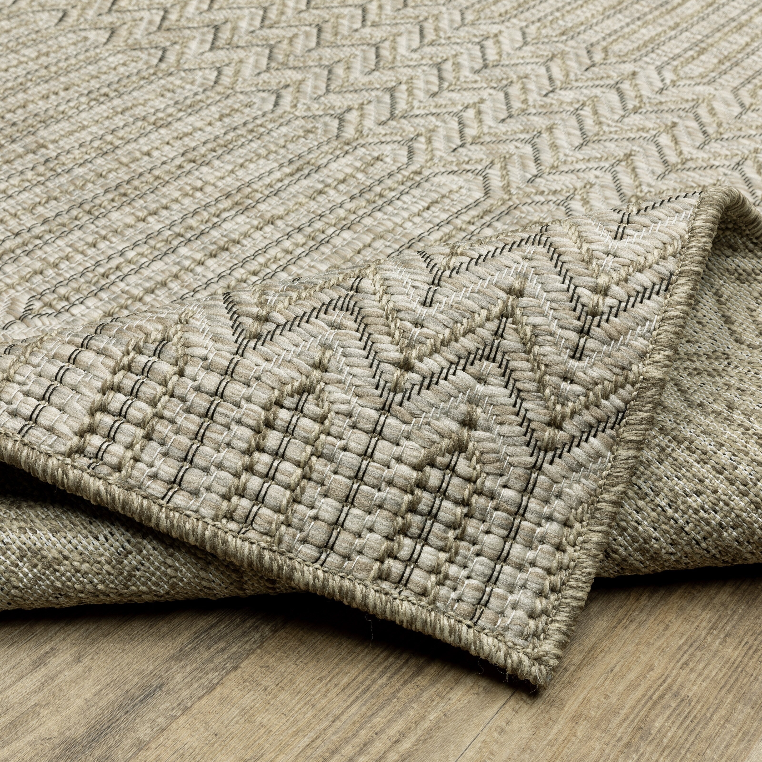 Tapis de sol Vista Home Tangelo Geometric Tan/Black Ultimate Performance