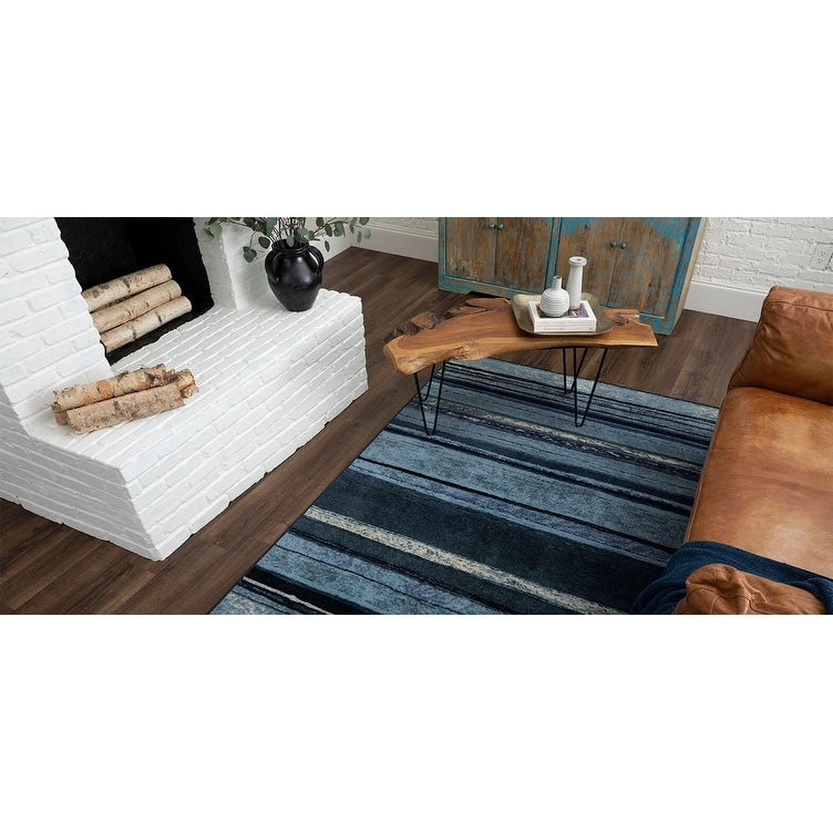 Tapis bohème rayé multicolore Sultan Nomad Curated