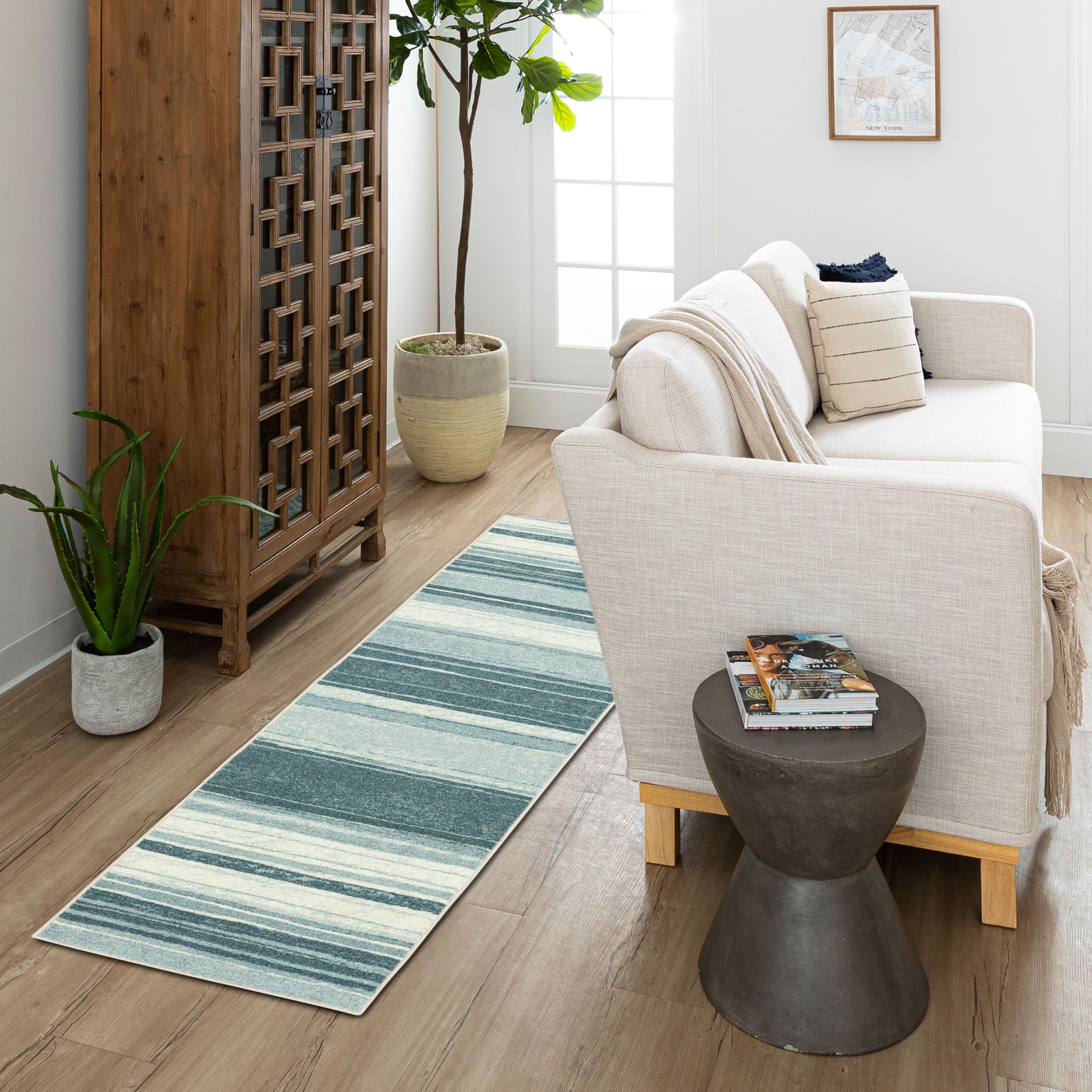 Tapis bohème rayé multicolore Sultan Nomad Curated