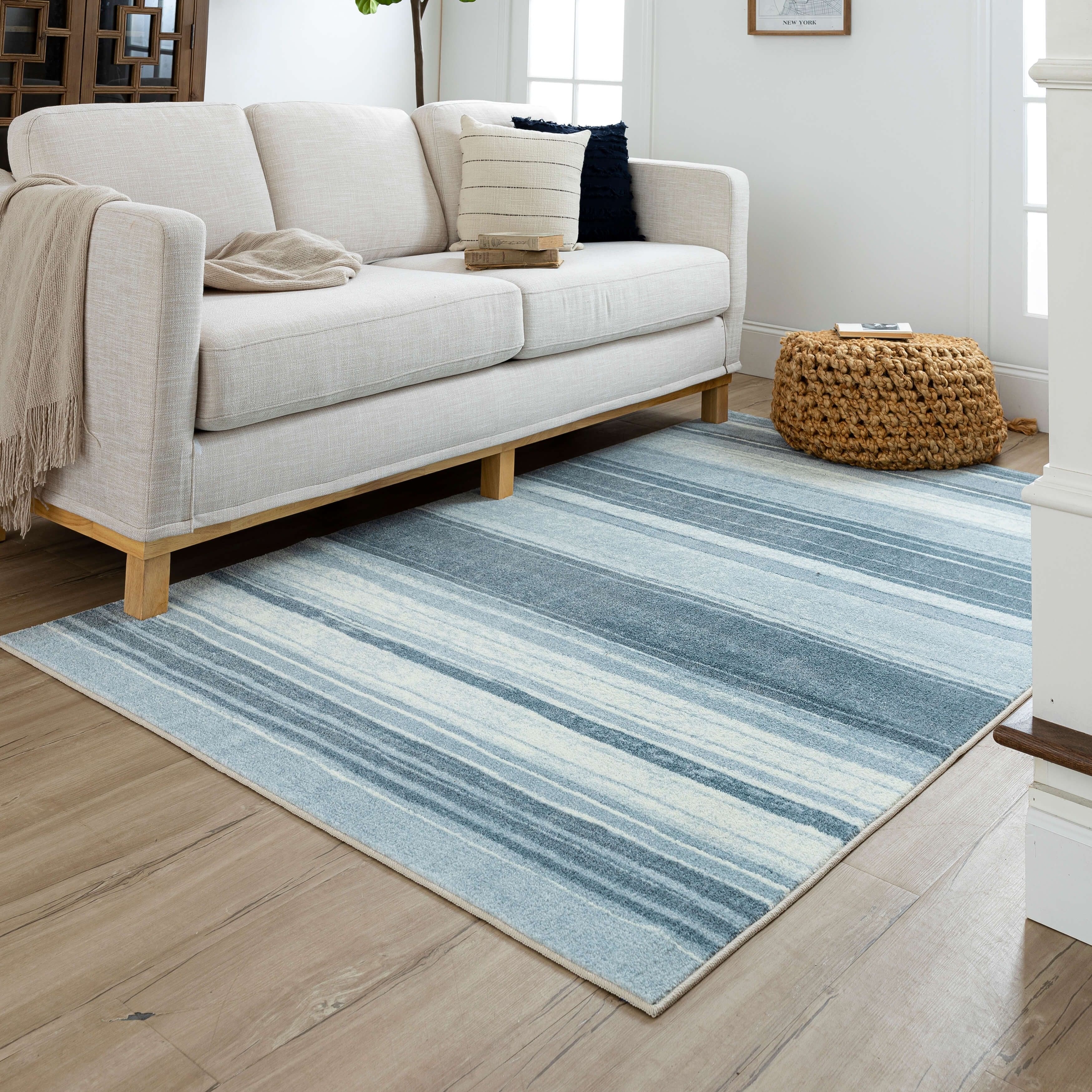 Tapis bohème rayé multicolore Sultan Nomad Curated