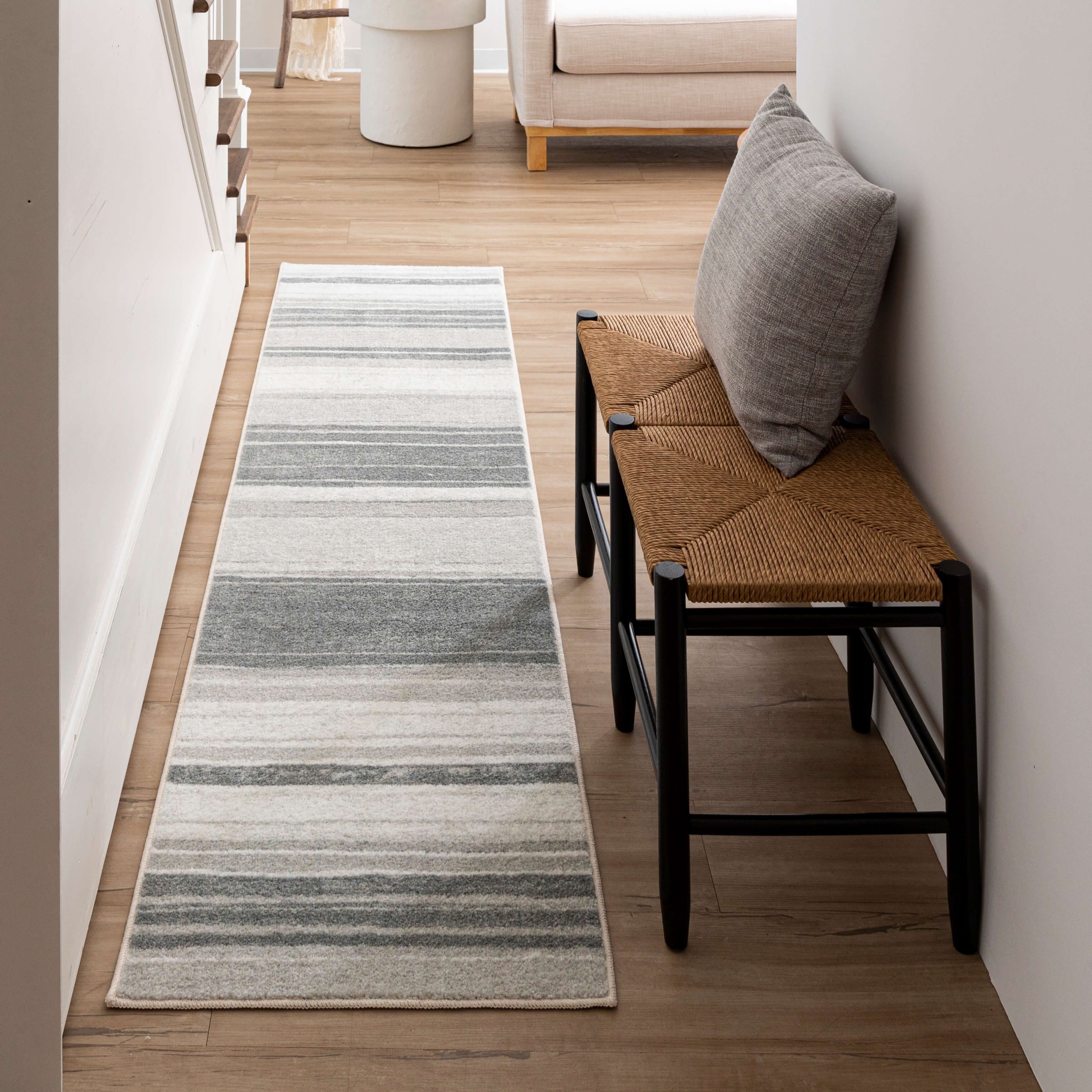Tapis bohème rayé multicolore Sultan Nomad Curated