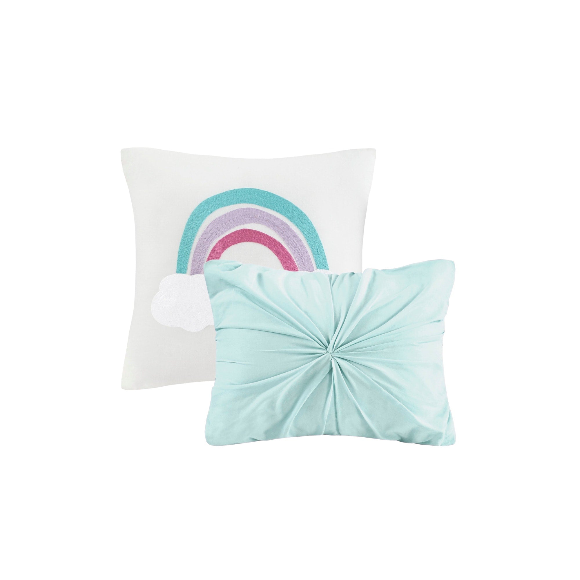 Parure de couette Ensley en coton jacquard à pompons par Intelligent Design Kids