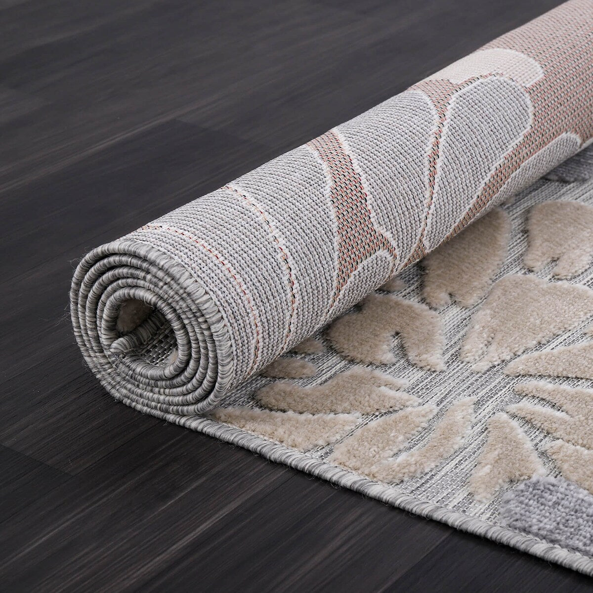 Tapis d'intérieur et d'extérieur à motif floral VILLADECOR, à poils courts et longs, pour terrasse