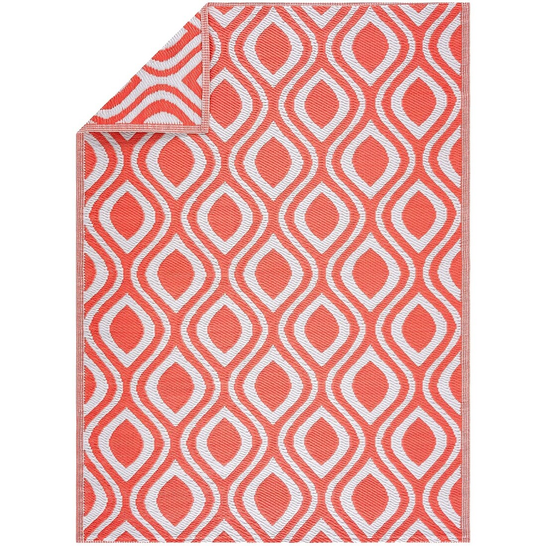 Tapis de sol d'extérieur léger et réversible en plastique recyclé Venice