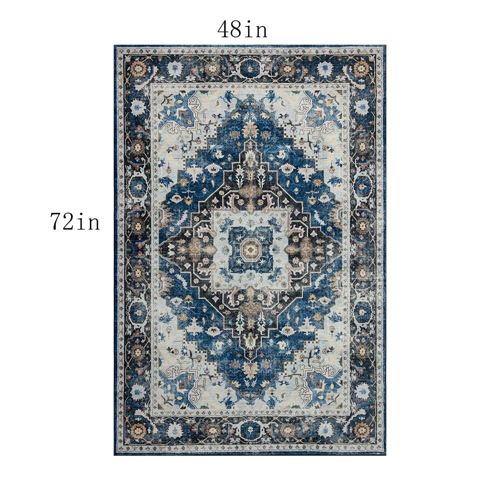 Tapis abstrait moderne vintage
