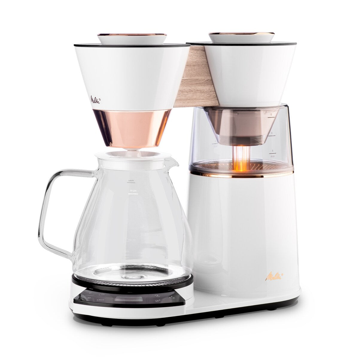Cafetière filtre Vision Luxe 12 tasses avec tableau de bord rotatif