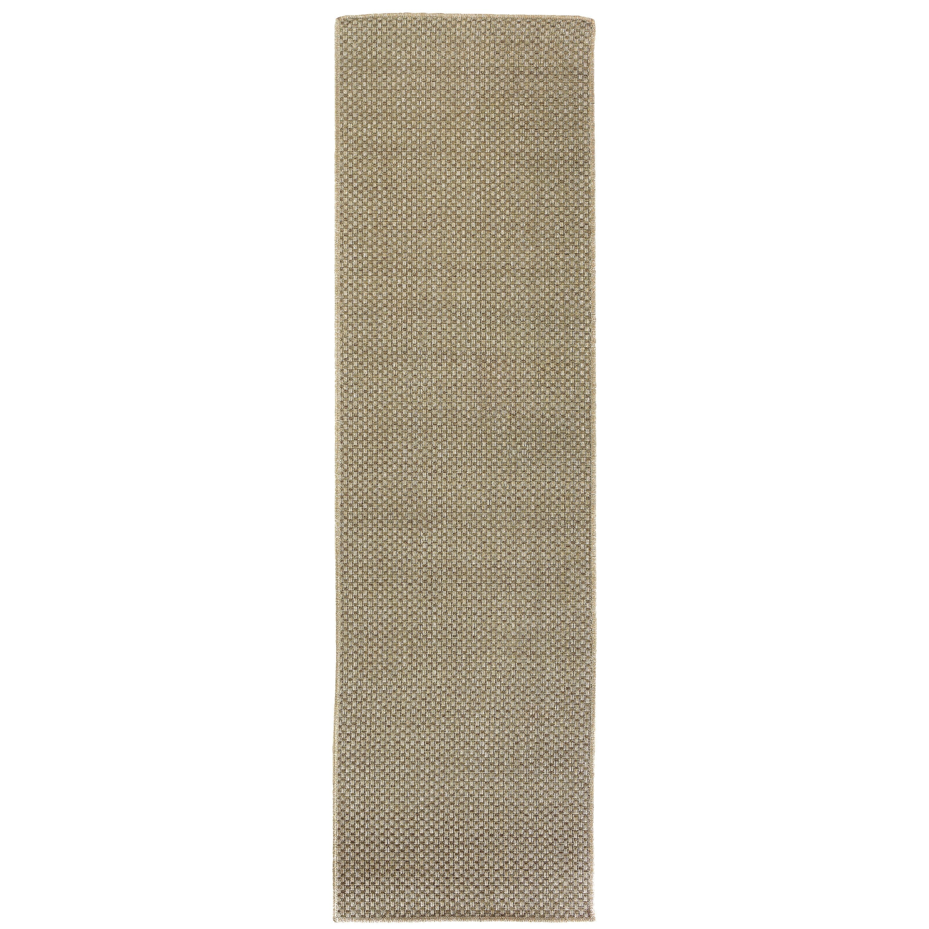Tapis d'intérieur et d'extérieur Vista Home Kauai en tissage panier ton sur ton.