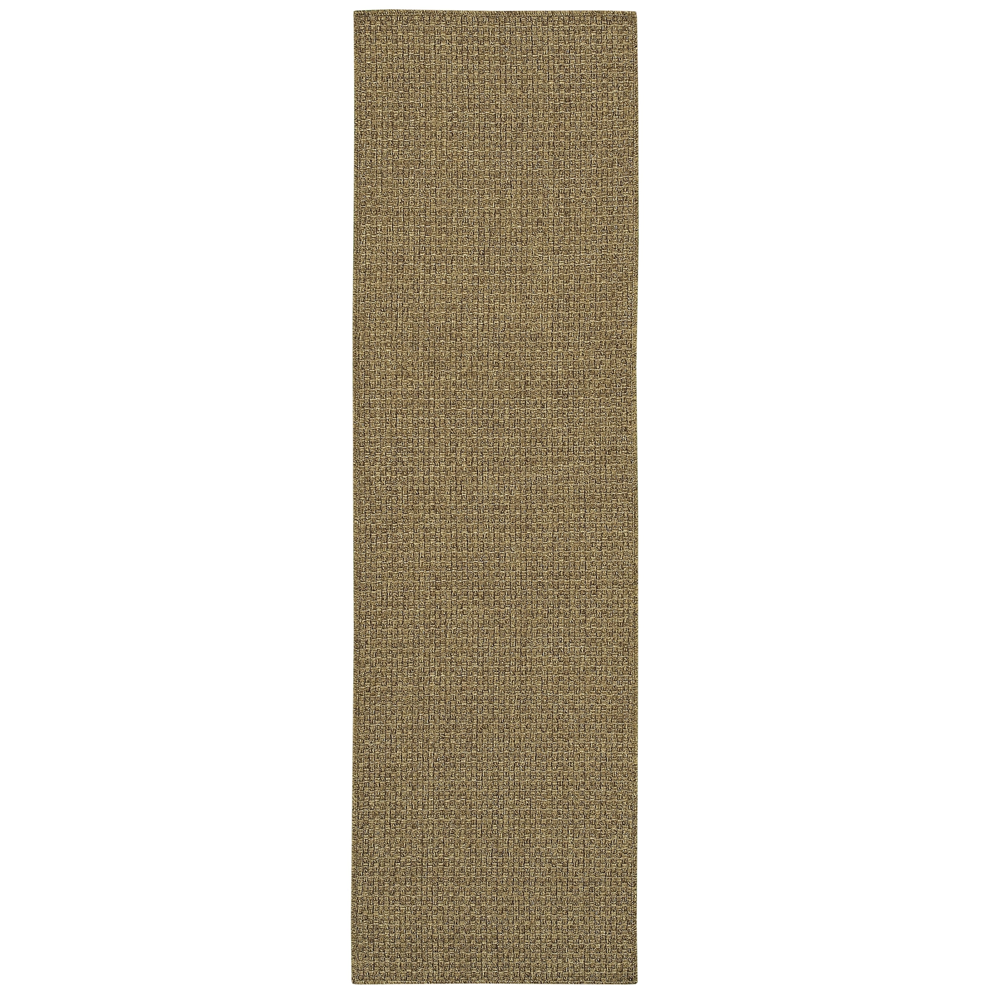 Tapis d'intérieur et d'extérieur Vista Home Kauai en tissage panier ton sur ton.