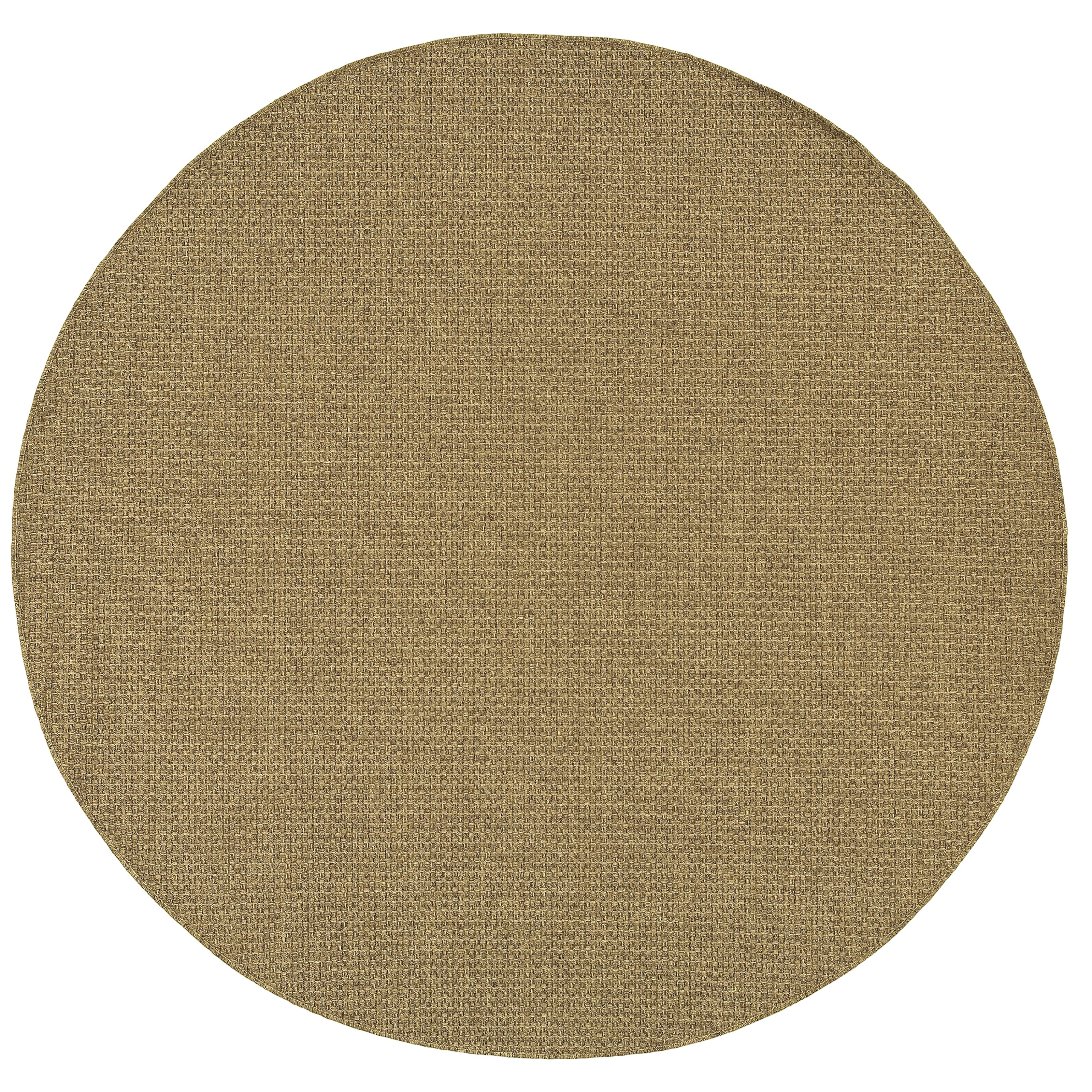 Tapis d'intérieur et d'extérieur Vista Home Kauai en tissage panier ton sur ton.