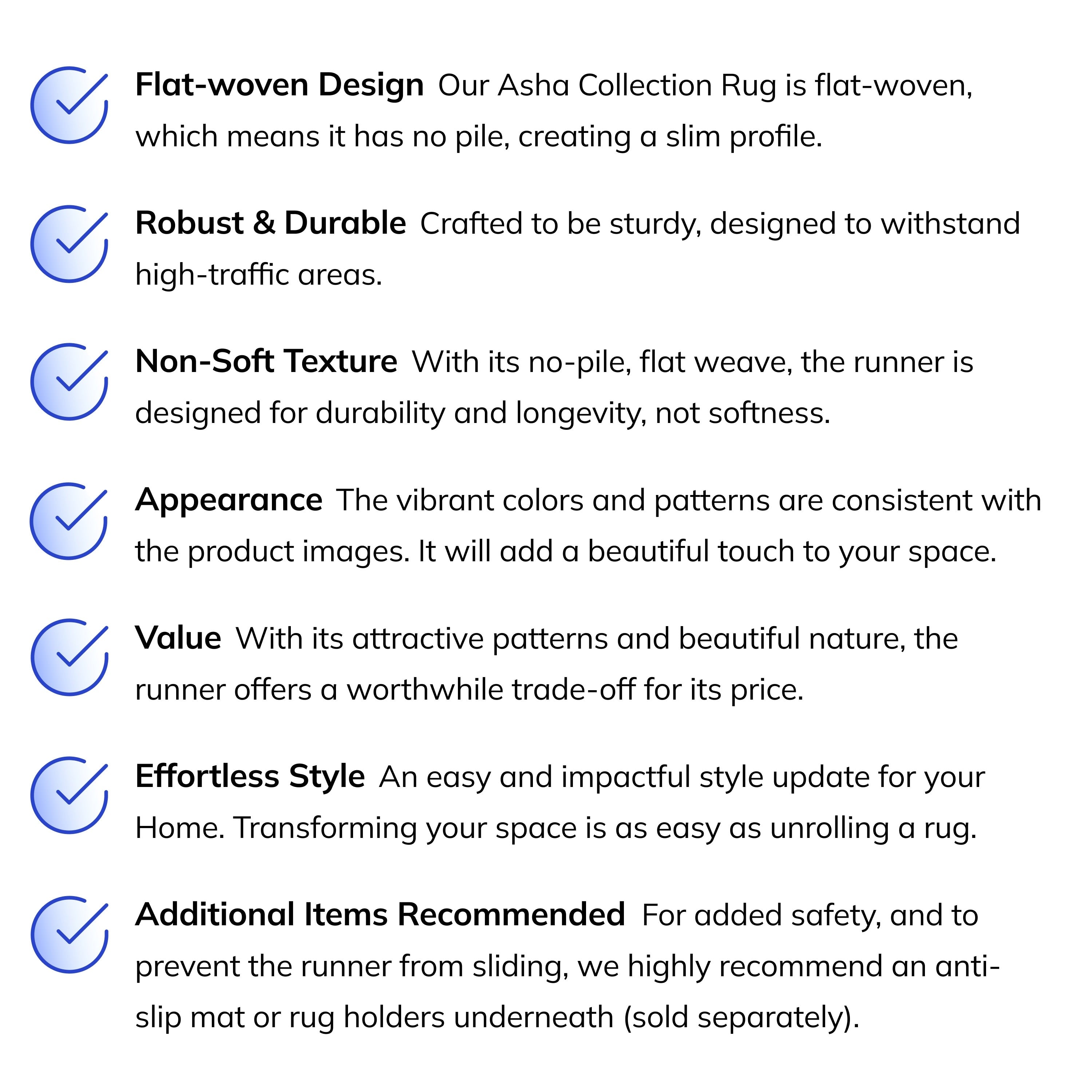 Tapis tissé à plat vintage Emilia Asha Well Woven