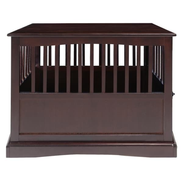 Table d'appoint en bois pour cage pour animaux de compagnie avec porte verrouillable