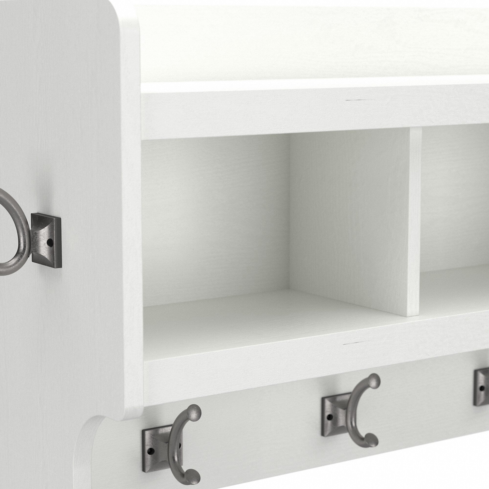 Porte-manteau mural Woodland 40 W avec étagère par Bush Furniture